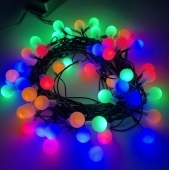 Гирлянда ЭРА ENIN-15BM  LED Нить Шарики d15мм, 5 м мультиколор, 220V
