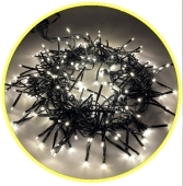 Гирлянда ЭРА ENIN-GW  LED Нить Мишура 3,9 м зеленый провод, теплый свет,  220V