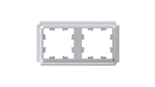 Рамка 2-ая AtlasDesign Antique Алюминий (универс) ATN100302