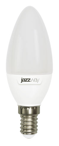 Лампа Jazzway LED C37 DIM 7w Е14 3000K  540Lm диммируемая