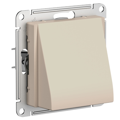 Механизм Розетка AtlasDesign Песочный Кабельный вывод с/п ATN001299 (5/20)