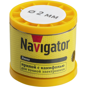 Припой Navigator NEM-Pos02-61К-2-К200 (ПОС-61, катушка, 2 мм, 200гр) 93087