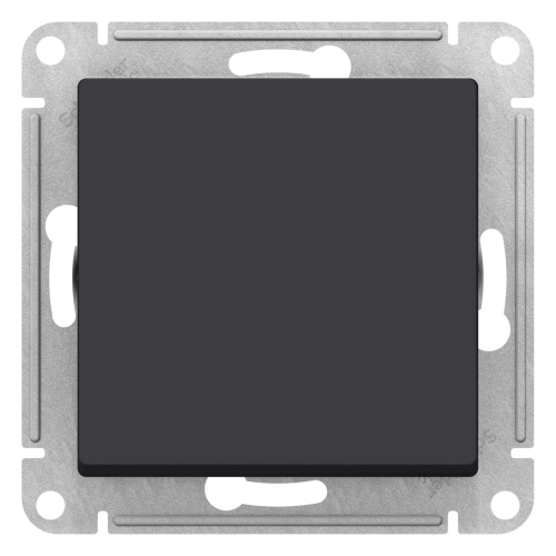 Механиз Выключатель 1-кл с/п Проходной Карбон 10А AtlasDesign (20/160) ATN001061