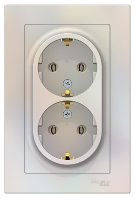 Розетка 2гн с/п   Жемчуг AtlasDesign ATN000424 (6/36)