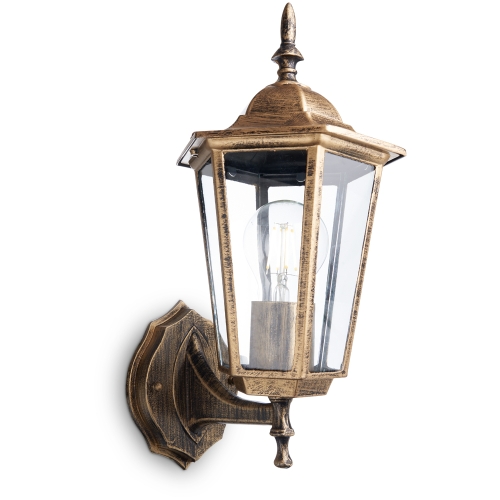 Светильник улично-сад 230В 60 Вт черное золото (вверх) 6101 (10)