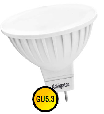 Лампа Navigator NLL-MR16-7 W-230-3000К-GU5.3 (94244) (10/50) мат.