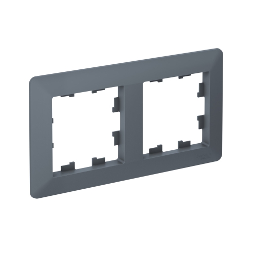 ATLASDESIGN AIR 2-постовая РАМКА, ГРИФЕЛЬ/дымчатый черный