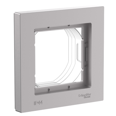 Рамка 1-ая IP44  AtlasDesign AQUA Алюминий ATN440301   (10/60)