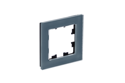 Рамка 1-ая AtlasDesign Nature Натуральное стекло-Грифель (универс) ATN360701