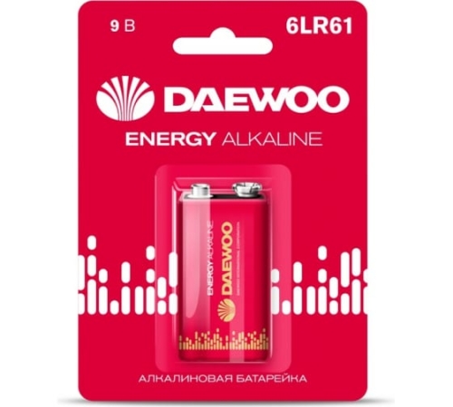 Батарейка Daewoo 6F22 BL-1 крона (1/12/144) 5029729