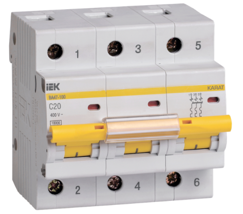 KARAT Авт. выкл. ВА47-100 3P C 32А 10кА IEK