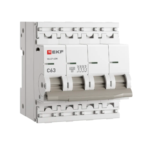 Авт выключатель 4п 63А ВА 47-63N С НОВАЯ ЛИНЕЙКА 