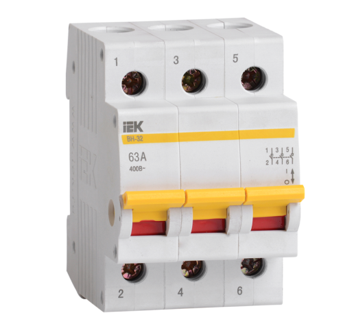 KARAT Выключатель нагрузки (мини-рубильник) ВН-32 3P 63А IEK