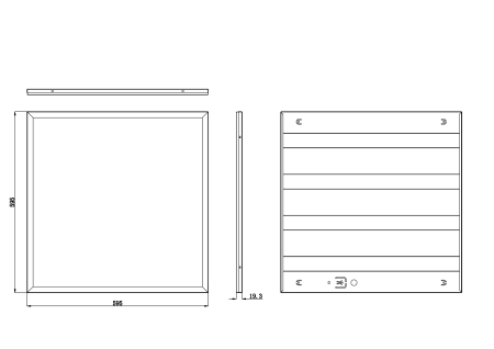 Светильник LED панель 418 ЭРА 36Вт 3060Лм 6500К призма ЭРА