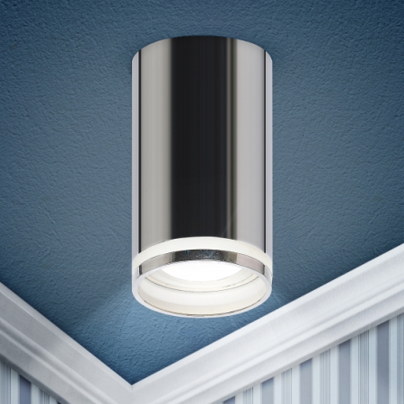 Светильник GU10 металл хром накладной ЭРА OL16 GU10 CH (Б0049022)