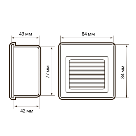 Светильник для ступеней PWS/R S8484 3w 4000K белый встраиваемый 230V IP20  Jazzway5005679