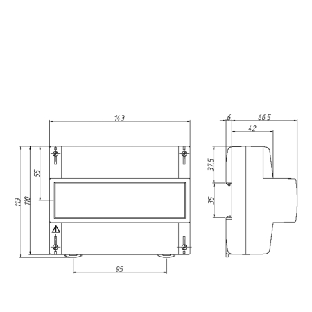 Счетчик 3ф СЕ 6803 В/1 1Т 220В/380 5-60А 3ф. 4пр. М7 Р31 (8) (2025г)