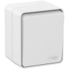 Выключатель  одноклавишный о/п AtlasDesign PROFI IP54 10 АХ БЕЛЫЙ