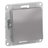 Механизм Переключатель одноклавишный с/п IP44 AtlasDesign AQUA Алюминий ATN440361
