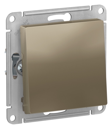 Механизм выключателя  одноклавишный с/п Проходной10А AtlasDesign Шампань ATN000561