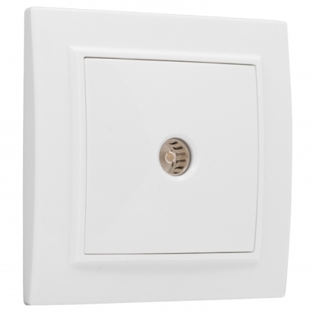 Розетка TV 1-гнездо СП белая EKF Минск