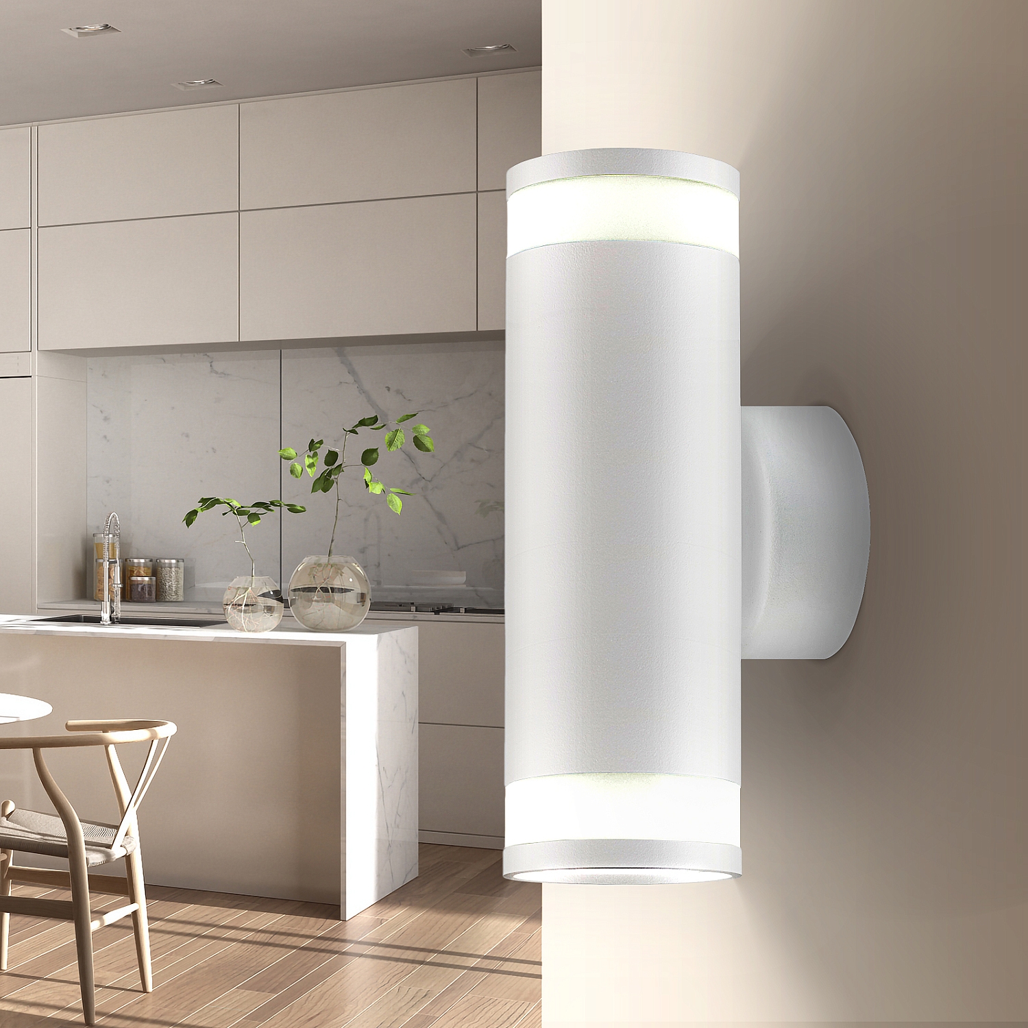 Светильник GU10 металл белый накладной ЭРА WL30 GU10 WH