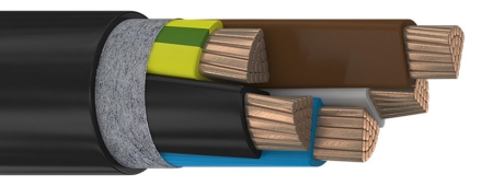 Силовой кабель ВВГнг-LS 5х25 многожильный  ГОСТ  КАБЭКС